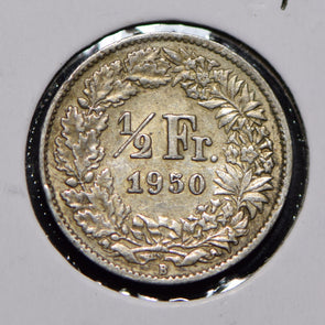 Switzerland 1950 1/2 Franc  900843 combine shipping
