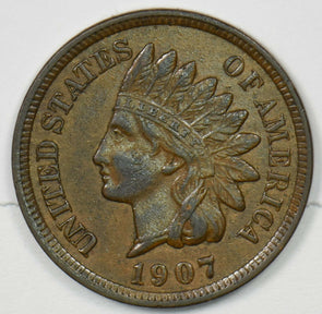 1907 Indian Head Cent BRN UNC U0319