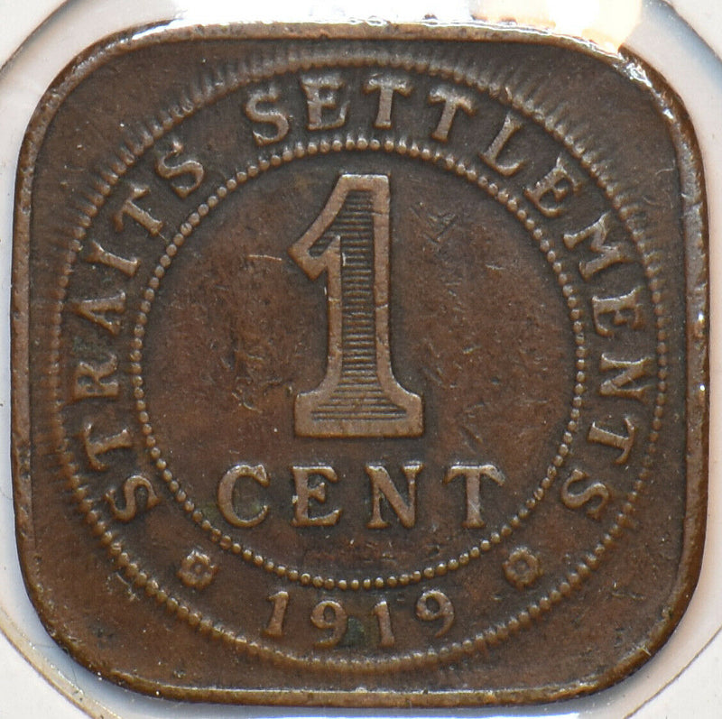Straits Settlements 1919 Cent 902756 combine shipping