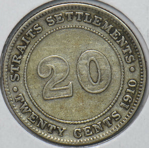 Straits Settlements 1910 B 20 Cents 194809 combine shipping