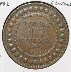Tunisia 1892 AH 1309 10 Centimes  191292 combine shipping