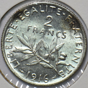 France 1916 2 Francs 294290 combine shipping