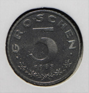 Austria 1965 5 Groschen Eagle animal  292073 combine shipping