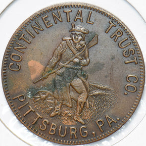 Pittsburg, PA 50 Cents Token Continental Trust 293141 combine shipping