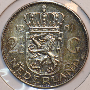 Netherlands 1961 2 1/2 Gulden 195309 combine shipping