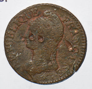 France 1799 L'AN 8 AA 5 Centimes 190913 combine shipping