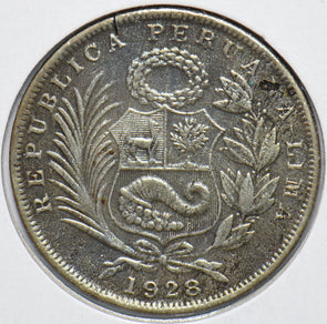 Peru 1928 1/2 Sol Condor animal 192650 combine shipping