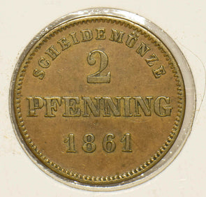 German States 1861 Bavaria 2 Pfenning 291144 combine shipping