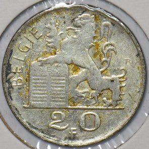 Belgium 1951 20 Francs Lion animal 240244 combine shipping