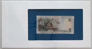 Lesotho 1983 2 Maloti Bank of all nations. 10 C stamp canc. RC0578 combine shipp