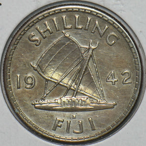 Fiji 1942 S Shilling 151647 combine shipping