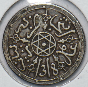 Morocco 1900 AD (AH1318) Dirham 490927 combine shipping