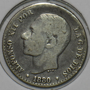 Spain 1880 50 Centimos 195615 combine shipping