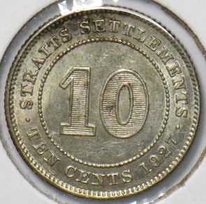 Straits Settlements 1927 10 Cents 294690 combine shipping