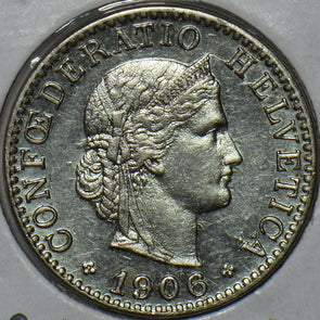 Switzerland 1906 20 Rappen UNC 297517 combine shipping