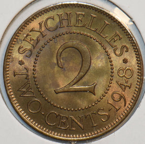 Seychelles 1948 2 Cents 297450 combine shipping