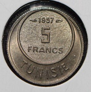 Tunisia 1957 AH 1376 5 Francs  292009 combine shipping