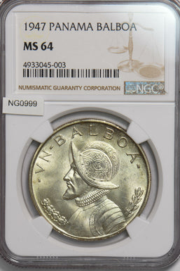 Panama 1947 Balboa NGC MS64 NG0999 combine shipping