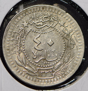 Turkey 1912 AH 1327 40 Para  290126 combine shipping