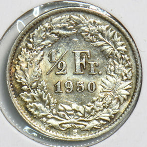 Switzerland 1950 1/2 Franc 240567 combine shipping