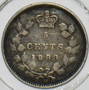 Canada 1880 H 5 Cents 297512 combine shipping