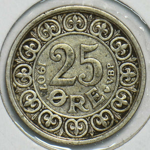 Denmark 1907 25 Ore 197226 combine shipping