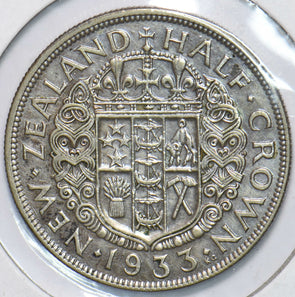 New Zealand 1933 1/2 Crown Ram animal George V 292904 combine shipping