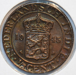 Netherlands East Indies 1945 1/2 Cent 193599 combine shipping