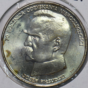 Poland 1988 50000 Zlotych Eagle animal 70th Anniversary of Poland Regaining Inde