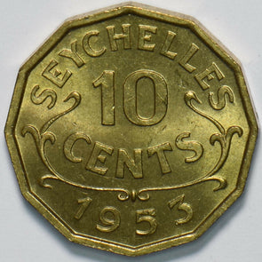 Seychelles 1953 10 Cents Elizabeth II 293526 combine shipping