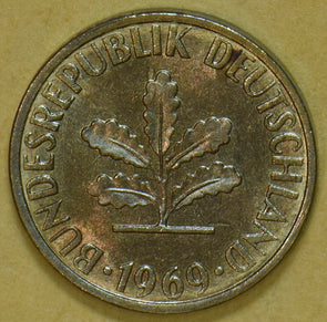 Germany 1969 5 Pfennig 292572 combine shipping