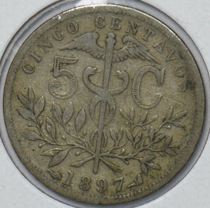 Bolivia 1897 5 Centavos Snake animal Alpaca 902776 combine shipping