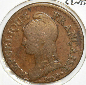 France 1799 ~1800. BB 5 Centimes LAN 8 298087 combine shipping