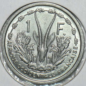 French Colonies 1955 Franc Rhim gazelle animal Occidentale 196882 combine shippi