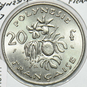 French Polynesia 1967 20 Francs 240411 combine shipping