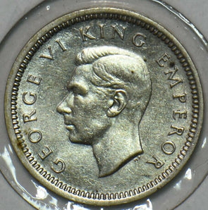 New Zealand 1942 3 Pence 152382 combine shipping