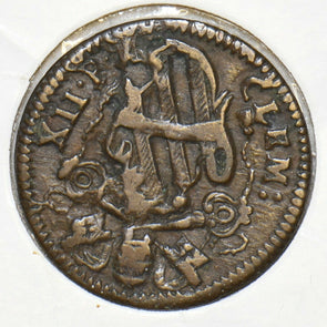 Vatican 1730 ~40 Quattrino Gubbio Pope Clement XII V0019 combine shipping