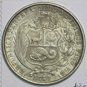 Peru 1869 Sol 491383 combine shipping
