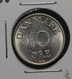 Denmark 1958 10 Ore gem BU 290356 combine shipping