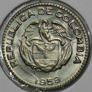 Colombia 1959 10 Centavos Eagle animal 196016 combine shipping
