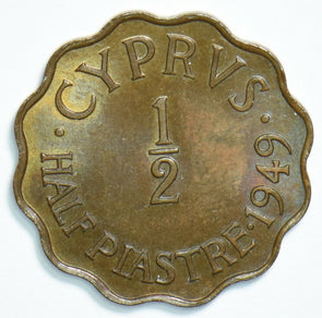Cyprus 1949 1/2 Piastre 0 298626 combine shipping