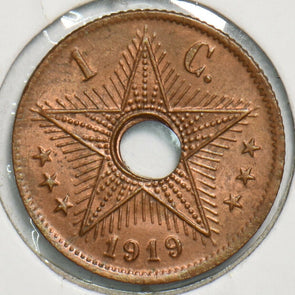 Belgium Congo 1919 Centime 491445 combine shipping