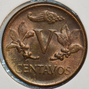 Colombia 1960 5 Centavos 196049 combine shipping
