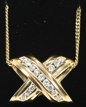 14K Gold Diamond Pendant GP0011