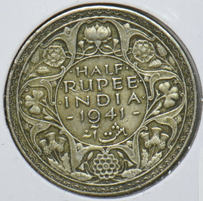 British India 1941 1/2 Rupee 151017 combine shipping