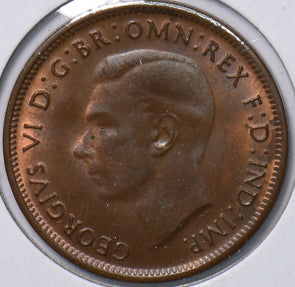 Australia 1943 Georgivs VI Half Penny Kangaroo animal 292846 combine shipping