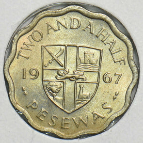 Ghana 1967 2 1/2 Pesewa 0 197784 combine shipping