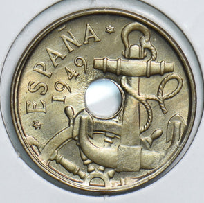Spain 1949 50 Centimos 299119 combine shipping
