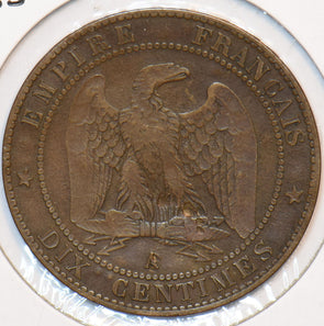France 1855 A 10 Centimes Eagle animal 151608 combine shipping
