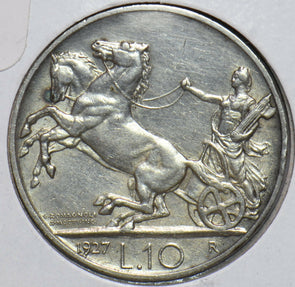 Italy 1927 10 Lire Horse animal 490305 combine shipping